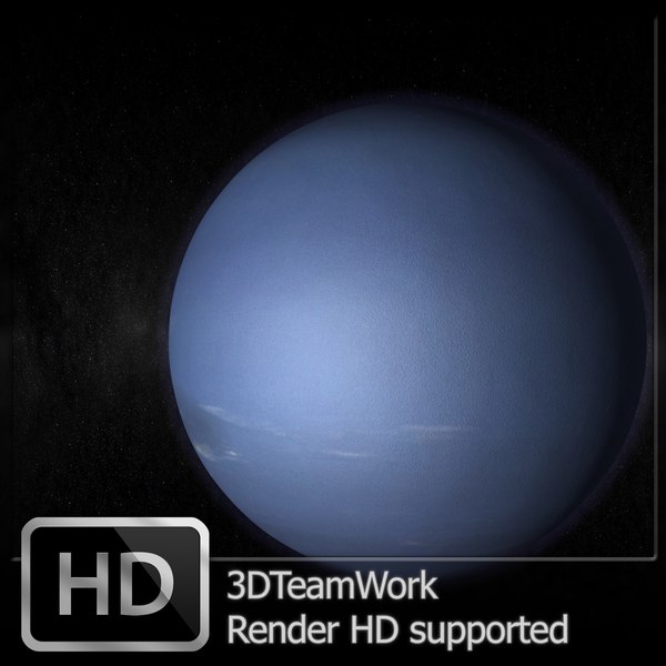 neptune hd render 3d model