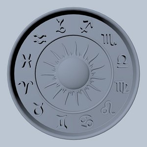 3d model zodiac rosette
