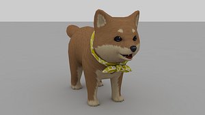 3D Cartoon pet dog