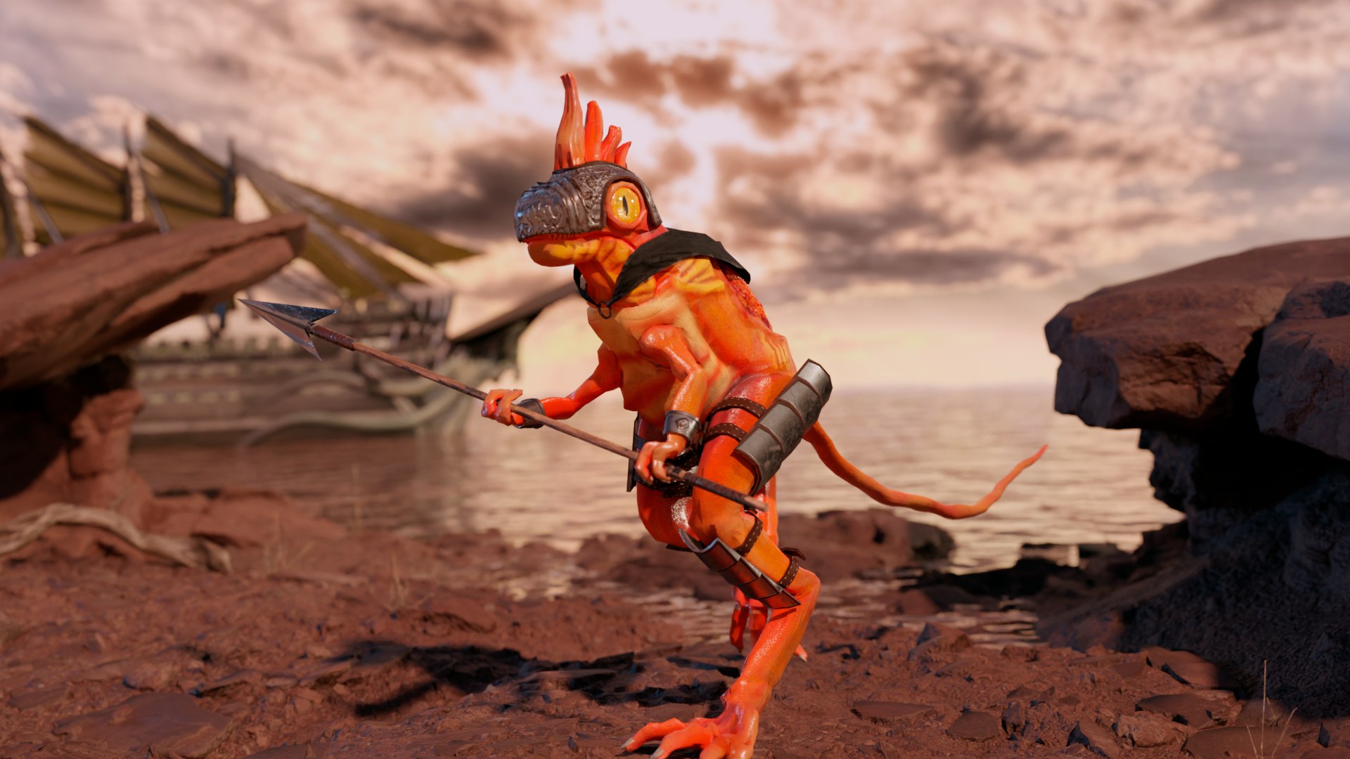 3D Lizard Warrior https://p.turbosquid.com/ts-thumb/PO/Z0euNd/mB/render6/png/1628021452/1920x1080/fit_q87/37ef4e990e87e4d447a817fab0bcc1edebe87caa/render6.jpg