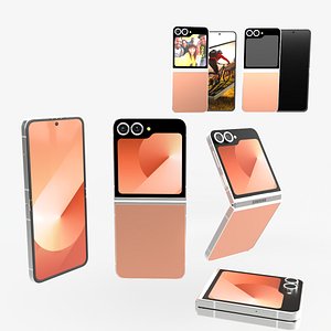 3D model Samsung Galaxy Z Flip 6 Peach