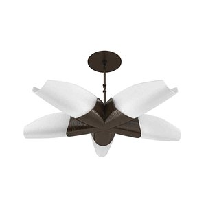 Visual comfort utopia medium 5 arm chandelier 3d model