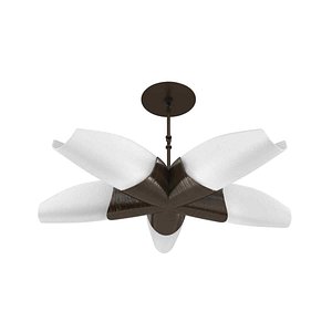 Visual comfort utopia medium 5 arm chandelier 3d model