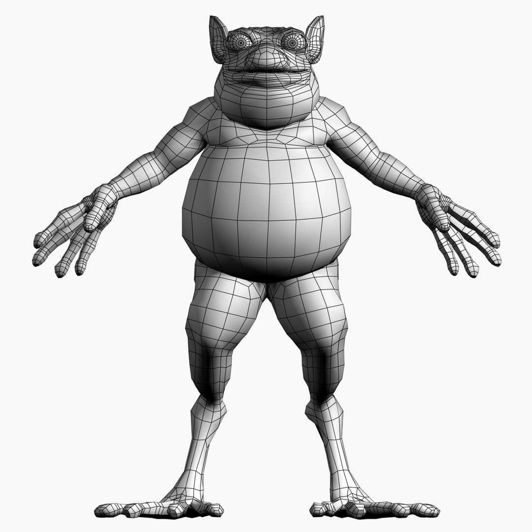 frogman frog man 3d 3ds