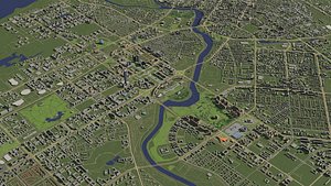 3D model Astana Kazakhstan - city and urban