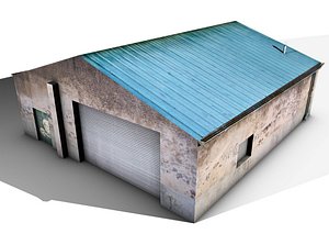 3d model old shed
