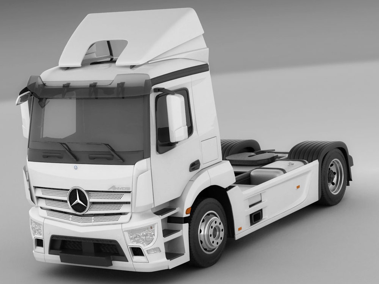 3d Model Mercedes Antos Trailer