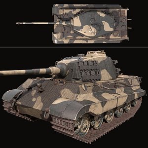 king tiger 3D model