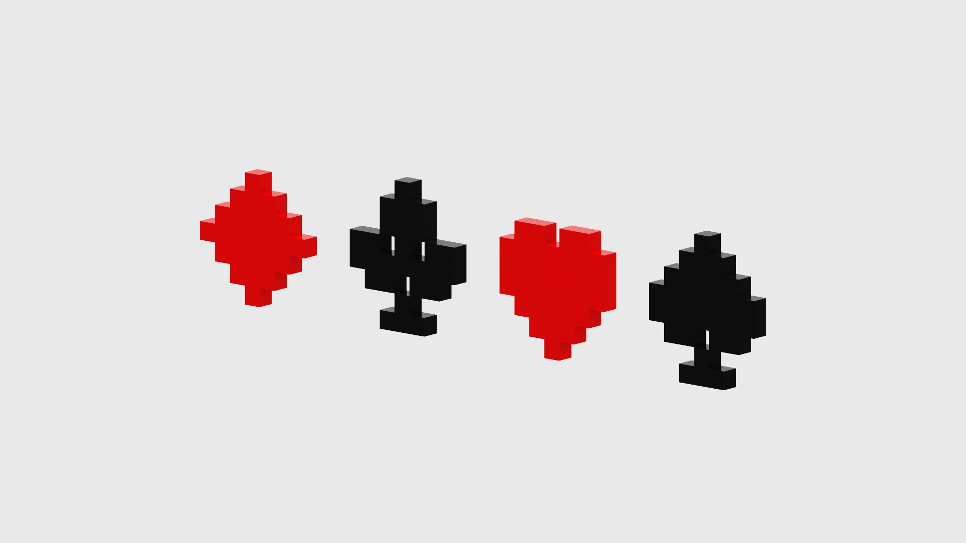 3D Voxel Card Suit model https://p.turbosquid.com/ts-thumb/PO/pvuqgr/Tt/spin202204300018540008/png/1651268696/1920x1080/fit_q87/0c7a2fedf6d5d7e868ba571f02cd3a17d38e65b6/spin202204300018540008.jpg