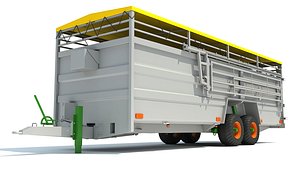 cattle trailer 3D model