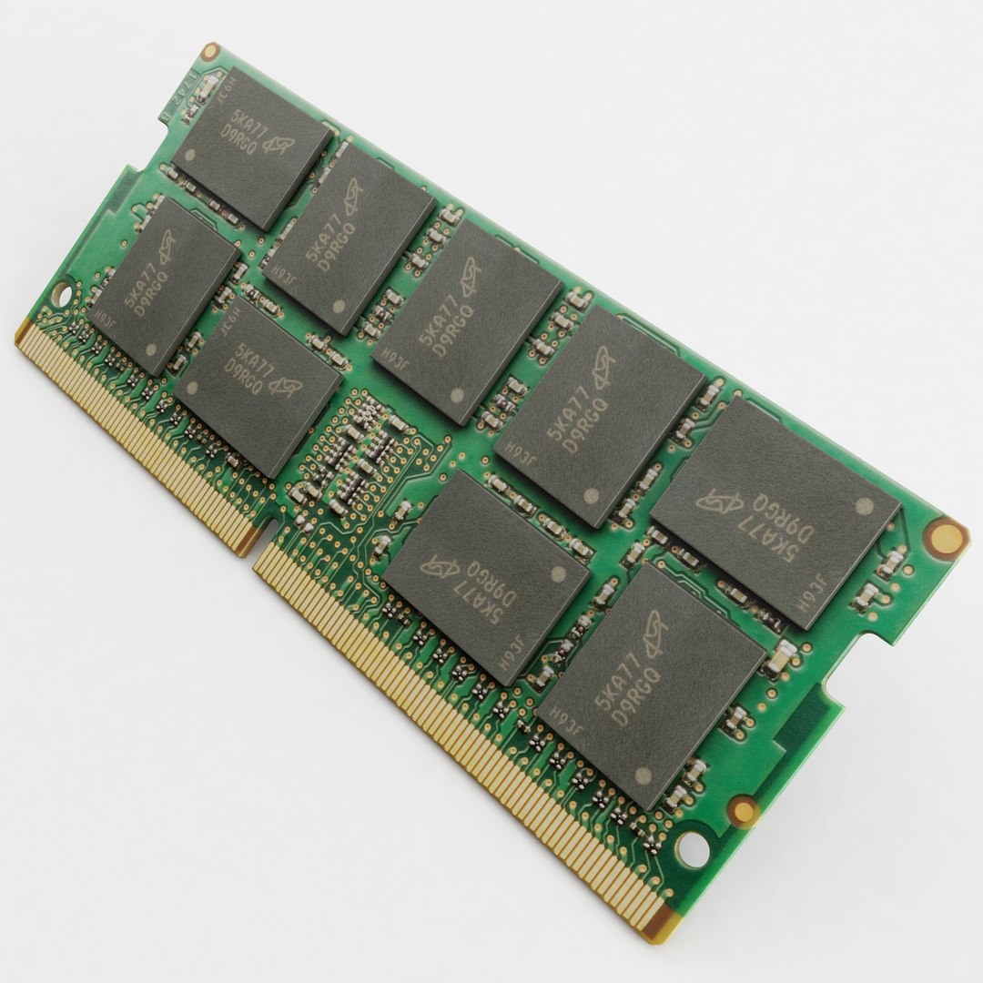 3D DDR4 SODIMM Ram Modul - TurboSquid 1834082
