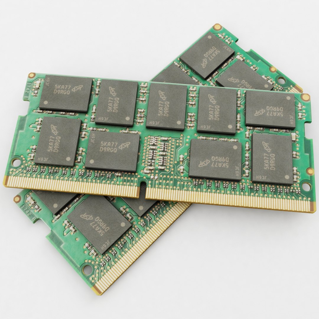 3D DDR4 SODIMM Ram Modul - TurboSquid 1834082