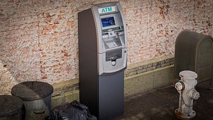 Genmega G2500 ATM Machine High Quality 3D model