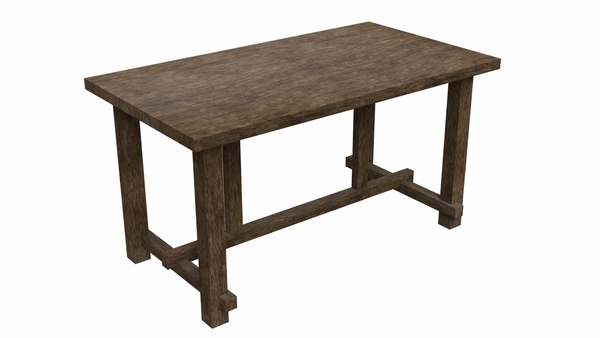 modelo 3d Mesa de patas torneadas - TurboSquid 1682028