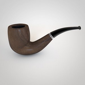 3d model smoking pipe