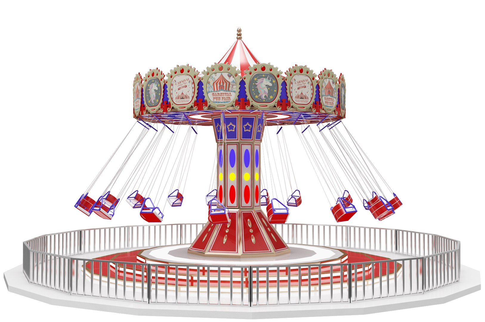 amusement park equipment 3D model https://p.turbosquid.com/ts-thumb/PP/CfoQuv/VOiyBF4G/funfairswing1/jpg/1587663368/1920x1080/fit_q87/212d2f9ca65fb74c144535141d3955ca53b137e7/funfairswing1.jpg
