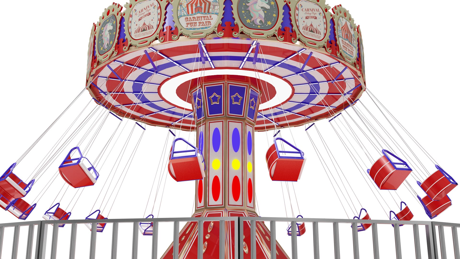 amusement park equipment 3D model https://p.turbosquid.com/ts-thumb/PP/CfoQuv/fft52aZu/funfairswing2/jpg/1587663373/1920x1080/fit_q87/e630f30a285458e22fbb530feb33b5ca85f26b5a/funfairswing2.jpg