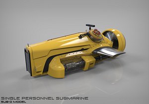submarine sdv swimmer delivery 3d fbx