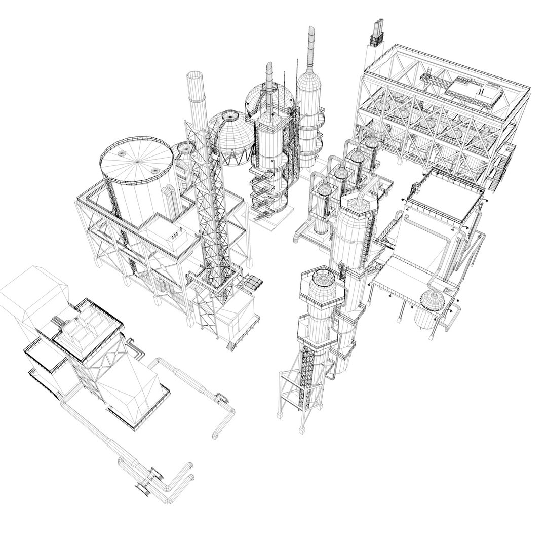 3D factory building model - TurboSquid 1319224