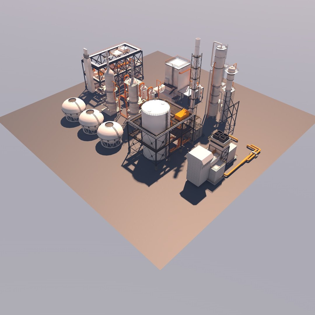 3D factory building model - TurboSquid 1319224