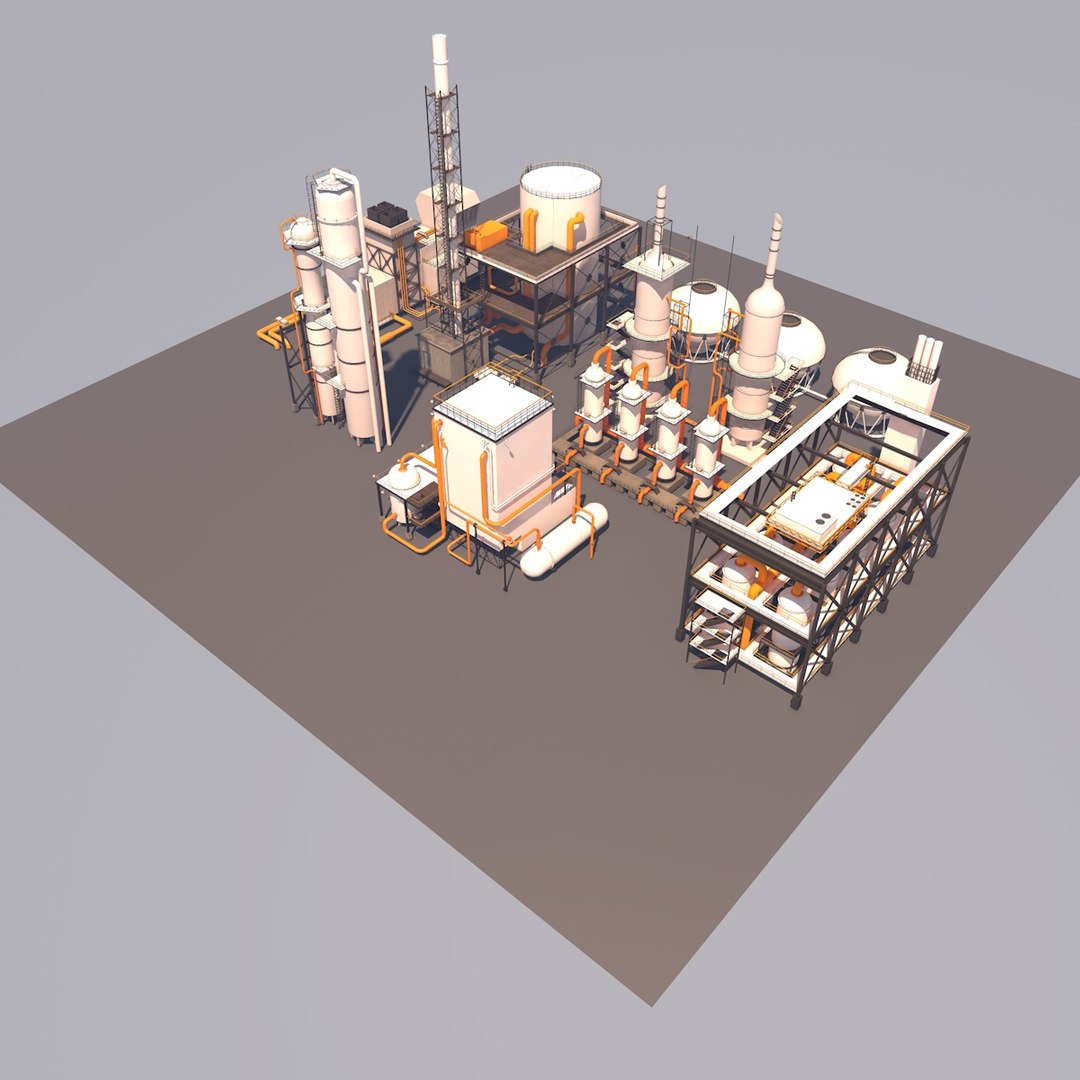 3D factory building model - TurboSquid 1319224