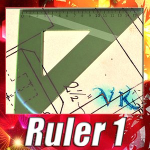 ruler - square 3d max