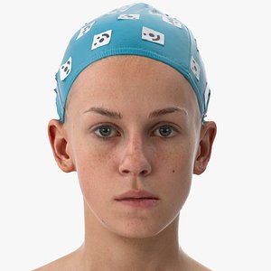 rhea human head jaw 3D model