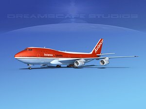 747-100 boeing 747 3d model
