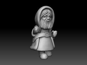 santa claus ded 3d model