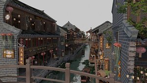 3D Water Town20211101