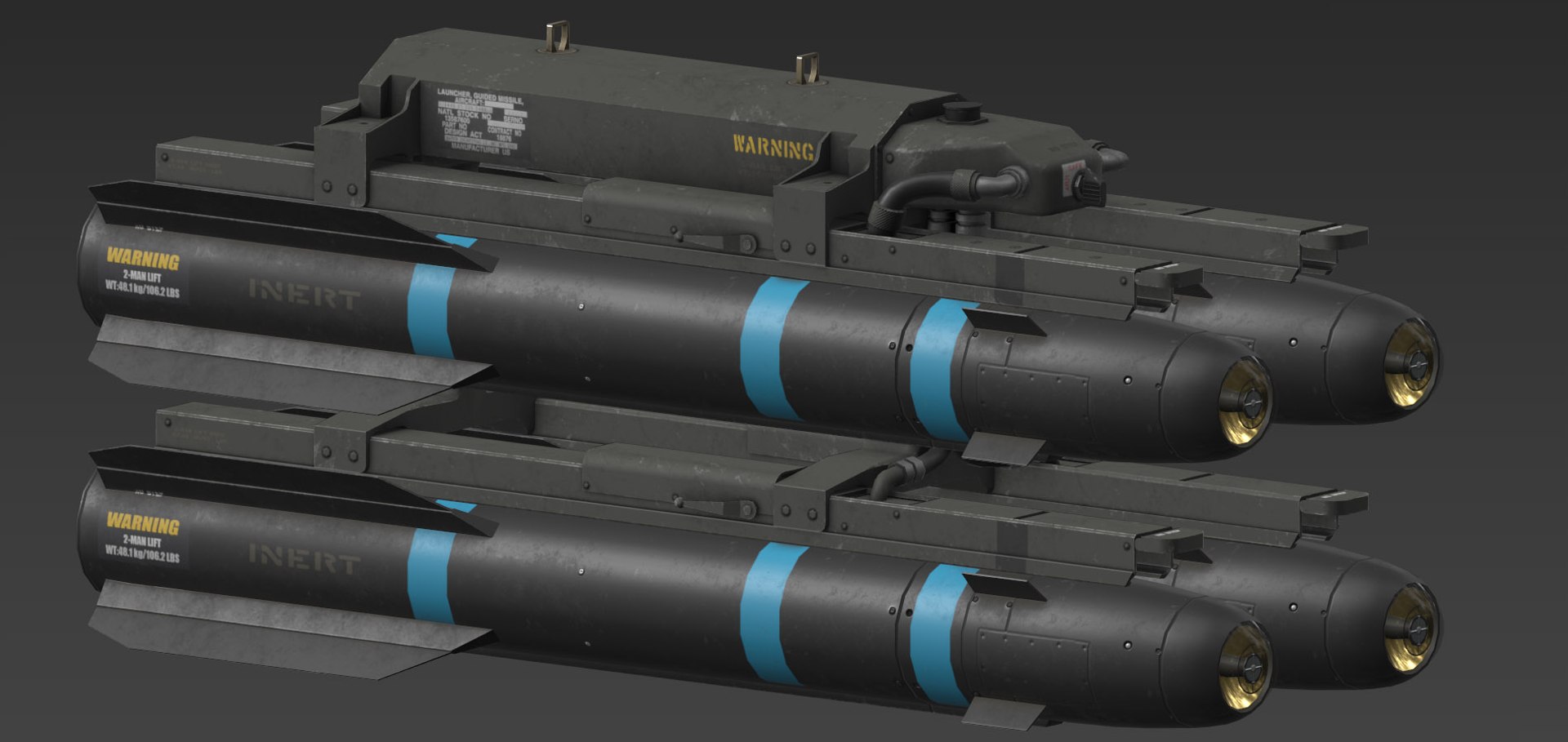 Hellfire Missile 3D Model - TurboSquid 1496341