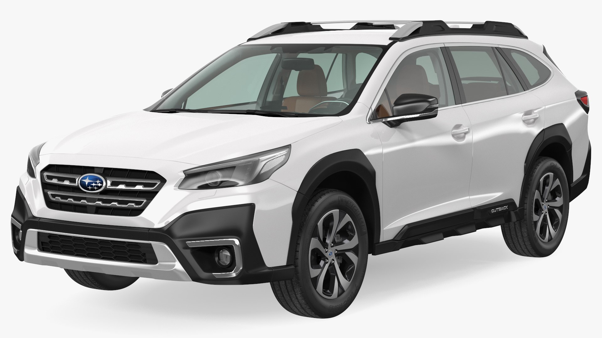 Simple Interior SUBARU Outback 2021 3D model preview