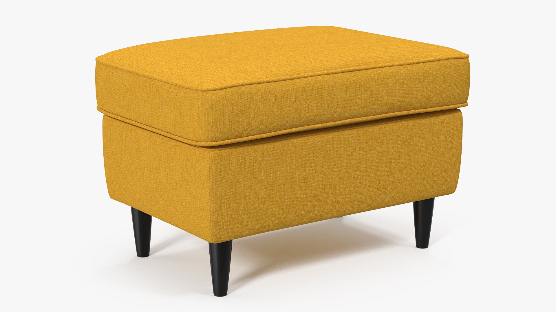 Yellow Cloth Puff 3D model preview