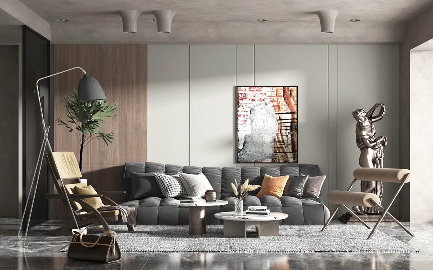 3D model Style Modern Luxury Room Living - TurboSquid 2122709
