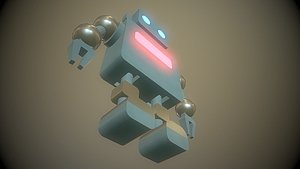 3D model robot rigged