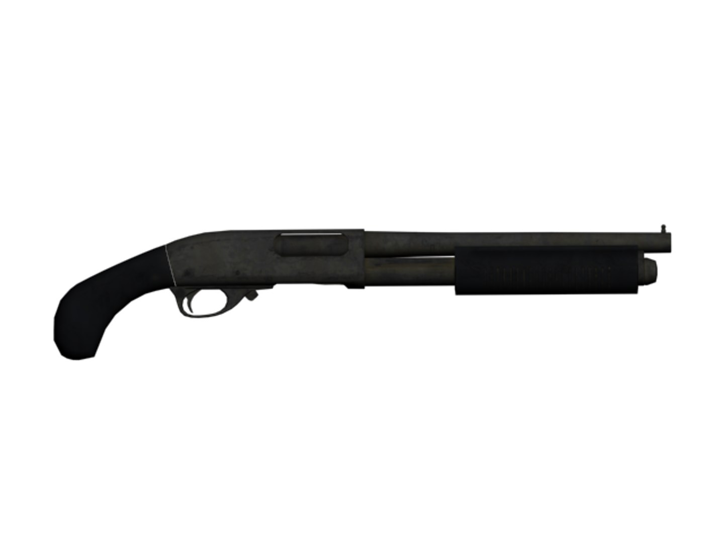 Remington 870 Sawed-off 3d 3ds