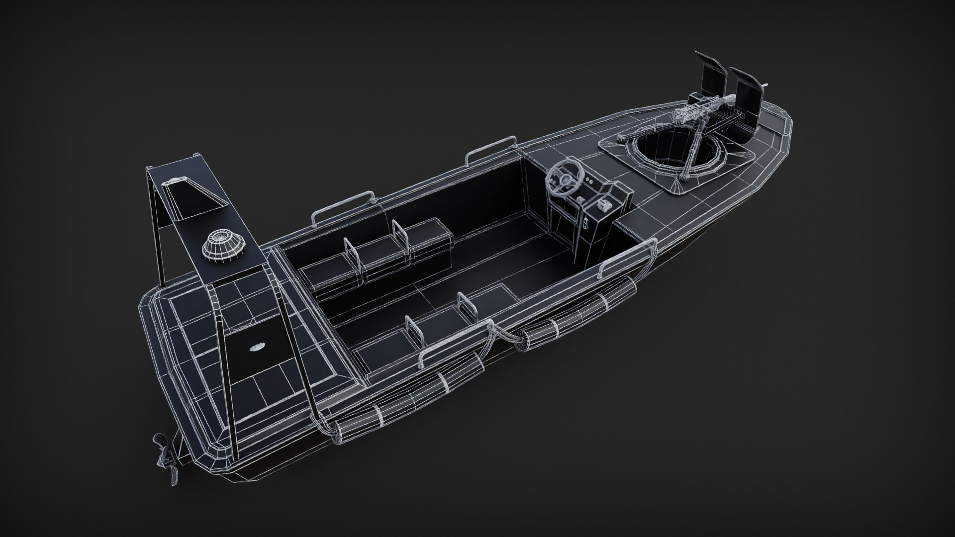 Marine Military Boat 3D Model - TurboSquid 2148359