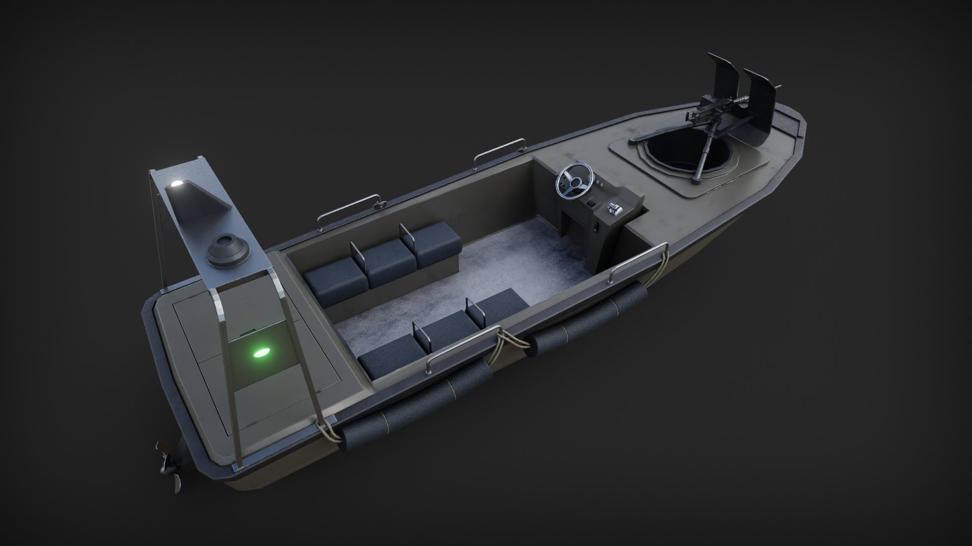 Marine Military Boat 3D Model - TurboSquid 2148359