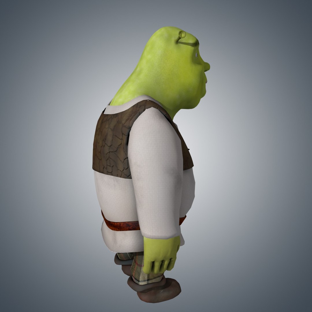 Shrek rigged v1 3D Model $299 - .fbx .dae .usdz .gltf .c4d .max