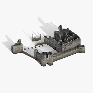 3D Berry Pomeroy Castle