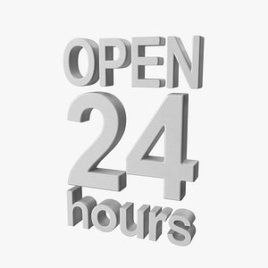 Open 24 Hours 3D
