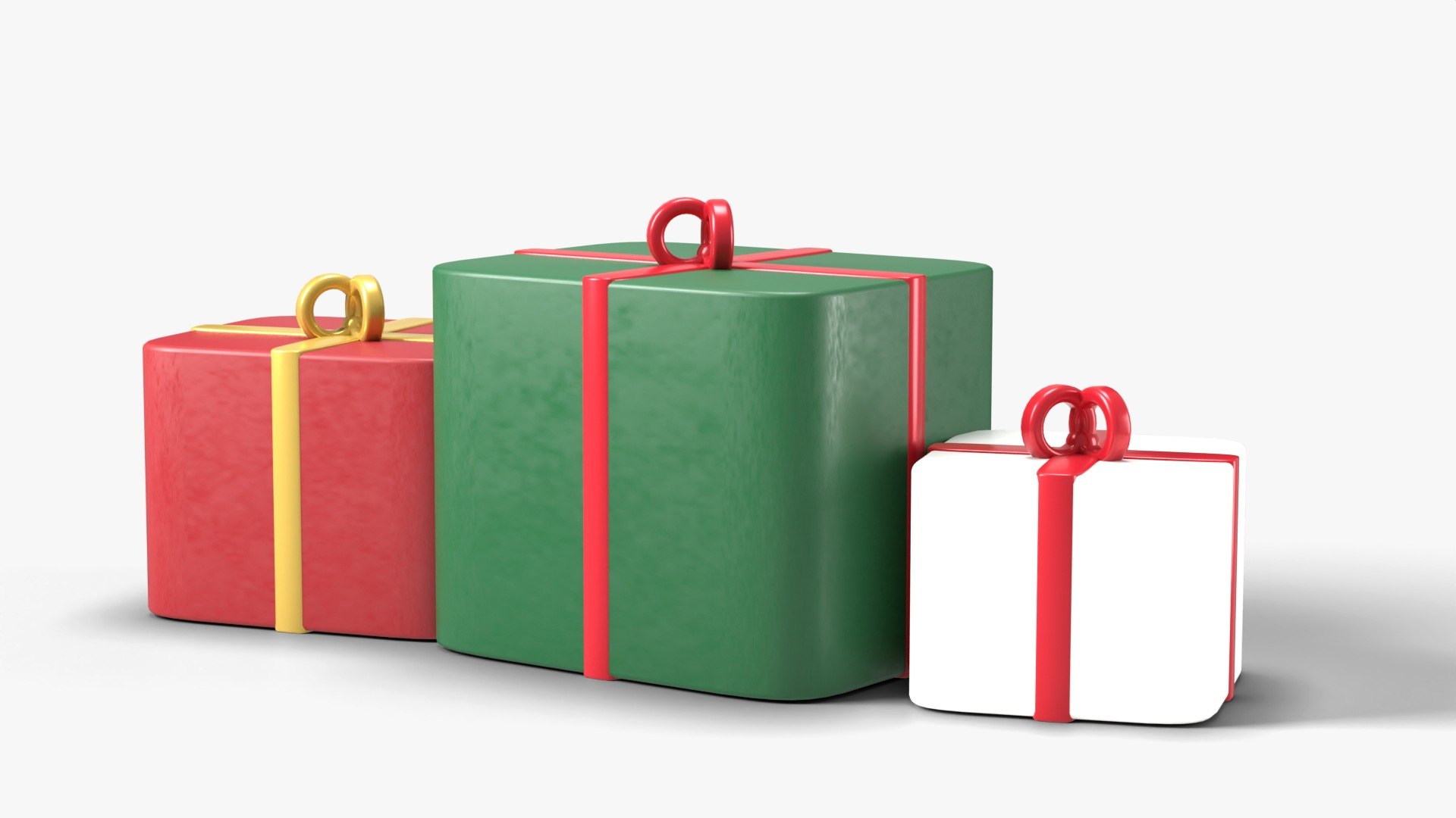 3D Wrapped Christmas Gift Boxes Set of 3 with Ribbons and Bows - Holiday Prop model https://p.turbosquid.com/ts-thumb/PQ/LbK2lv/Vc/shot2/jpg/1792623247/1920x1080/fit_q87/79d711d2e1c9fa226659739d076caacc337b530c/shot2.jpg