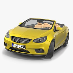 cabriolet generic rigged model
