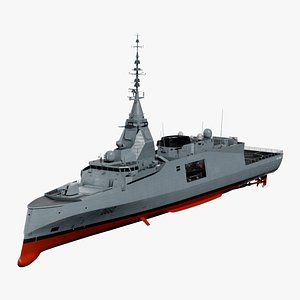3D Amiral Ronarch class Frigate FDI(1)