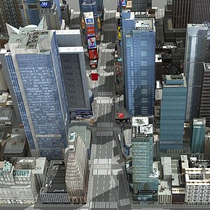 3d new york square time model