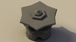Low Poly Japanese Toro 3D