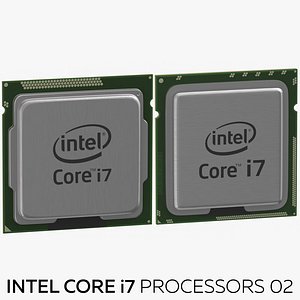 intel core i7 processors 3D model