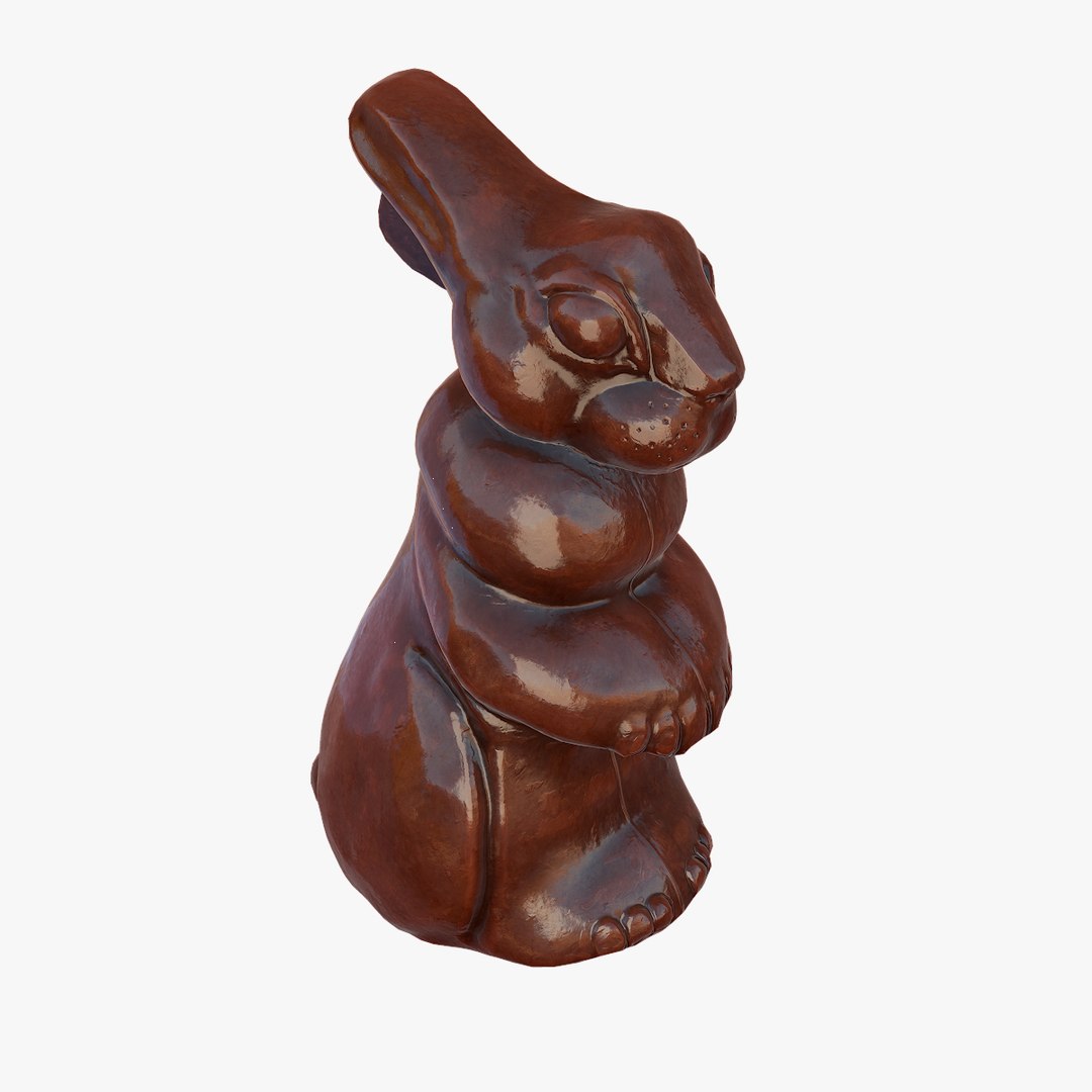 Chocolate Bunny 3d Model