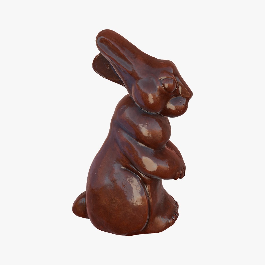Chocolate Bunny 3d Model