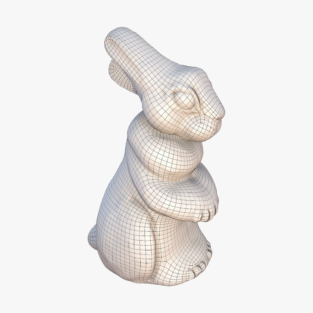 Chocolate Bunny 3d Model